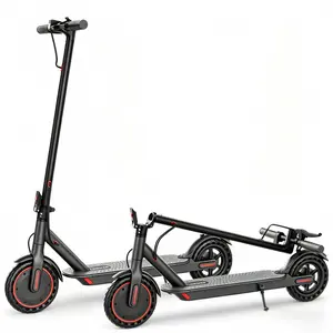 Adult 8.5inch foldable electric black scooter, multi-speed adjustment, front and rear brakes, 350W motor, long battery life, portable city commuting scooter (supports plug-in charging)