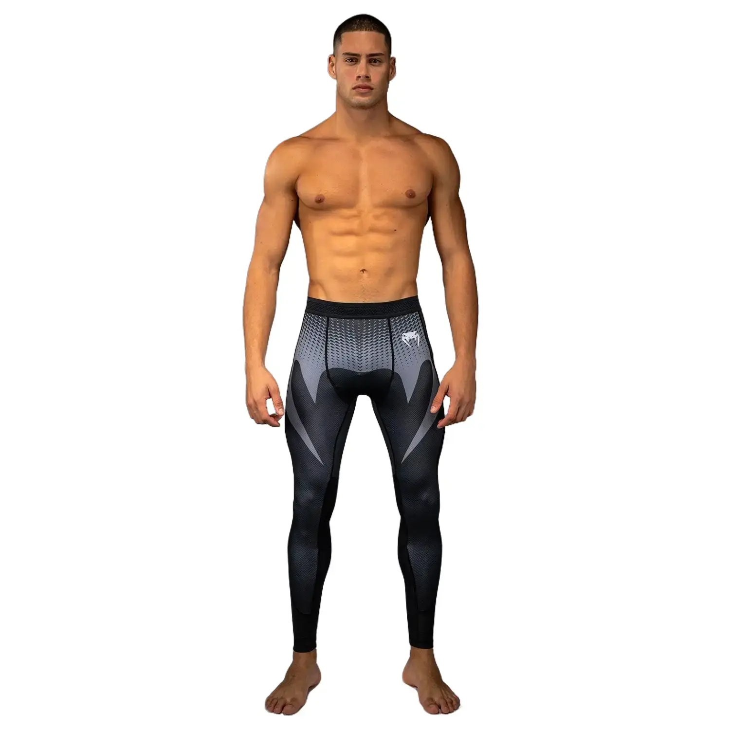 Venum No Gi Spats - Black/ Silver Grey