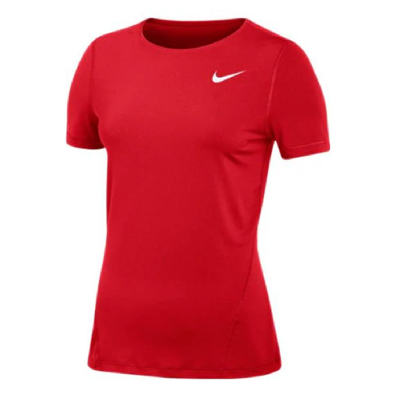 Nike Women's Pro Allover Mesh SS Top 2.0 Dri-FIT Technology Stay Dry Cooling Mesh Ideal for Sports Activities