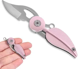 Small Pink Pocket Knife for Women, Stocking Stuffers, Little Box Cutter, Cute Key Accessories, EDC Knife, Folding Utility Knife, Gift for Women Girls