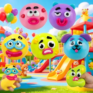 NEW Smushers Squishy Cutie Toy ,Funny Face Curiosities Dog Face Swap Squishy Soft Moldable Multisensory Stress Relief for Anxiety Safe Maltose Material Portable Sensory Decompression Party Favors