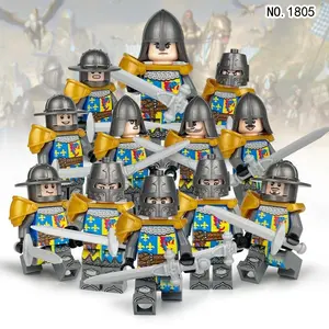 Cross-border M1801 M1805 M1812 medieval soldier building block toy