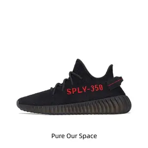 Classic All Black Red Letter Accent Knit Low Cut Lifestyle Sneakers Dark Speckled Breathable Knit Panels Comfort Cushioned Black Translucent Soft Foam Outsole Ultra Lightweight Streetwear Casual Shoes For Spo