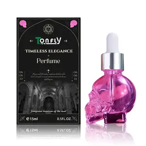 Pink Women's Skull Design Perfume Oil, Long Lasting Fragrance for Women, Fragrance for Daily Use, Perfume for Women, Cosmetic Gift for Girls, Halloween, High Quality Fragrance