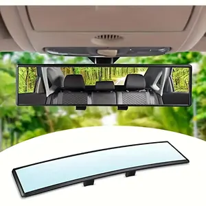1pc Car Universal Curved Rearview Mirror, Interior Clip-type Wide-angle Rearview Mirror, Large Field Of View To Improve Visibility, Effectively Reduce Blind Spots, And Enhance Driving Safety.