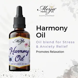 Merja-Harmony Oil Blend for Stress & Anxiety Relief-Promotes Relaxation- Assist Sleep- Aromatherapy- Healthcare- Wellness