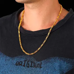 FaithHeart Stainless Steel Biker Chain Necklace with Cross