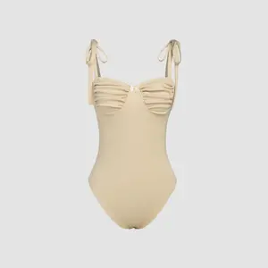 Cider [size 2-10] Shirred Bow Knotted Bodysuit