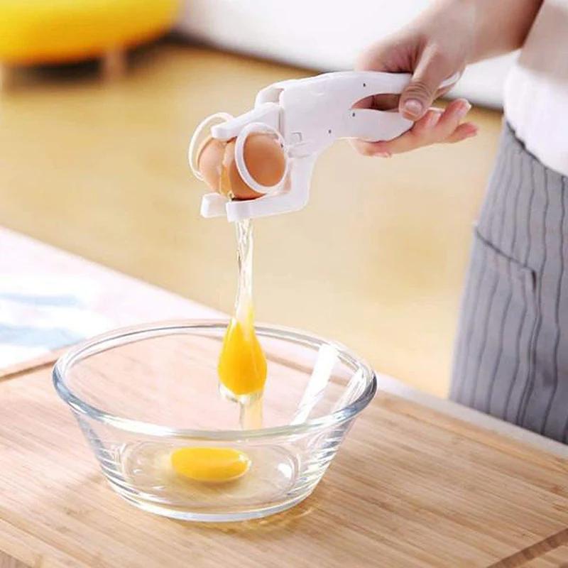 Egg Shell Cracker Handheld Plastic Egg Breaker Egg Opener Creative Egg Separator Tool Kitchen Gadgets