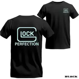 Glock Perfect T-shirt, 100% cotton, a gift for firearm enthusiasts, military style enthusiasts, and hunting enthusiasts, Father's Day shirt, men's T-shirt, world T-shirt
