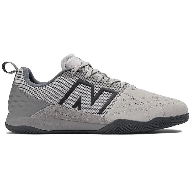 New Balance Fresh Foam Audazo V6 Pro Grey Day 2024 Indoor Soccer Shoes Futsal Shoes Premium Leather Upper Lace-Up Court Football Trainers Fresh Foam Cushioning Non-Marking Rubber Outsole Lightweight Performance Shoes Adult Unisex