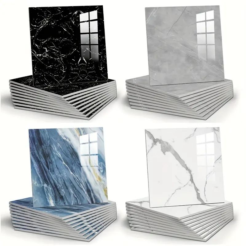 20/50 Pcs Self-Adhesive Thick Foam Wall Panels, 3D Decorative Wallpaper, Waterproof Peel-Stick Backsplash Countertop Tiles, Quick-to-Install 3D Wall Stickers for Bathrooms, Living Rooms with Easy Cleanup