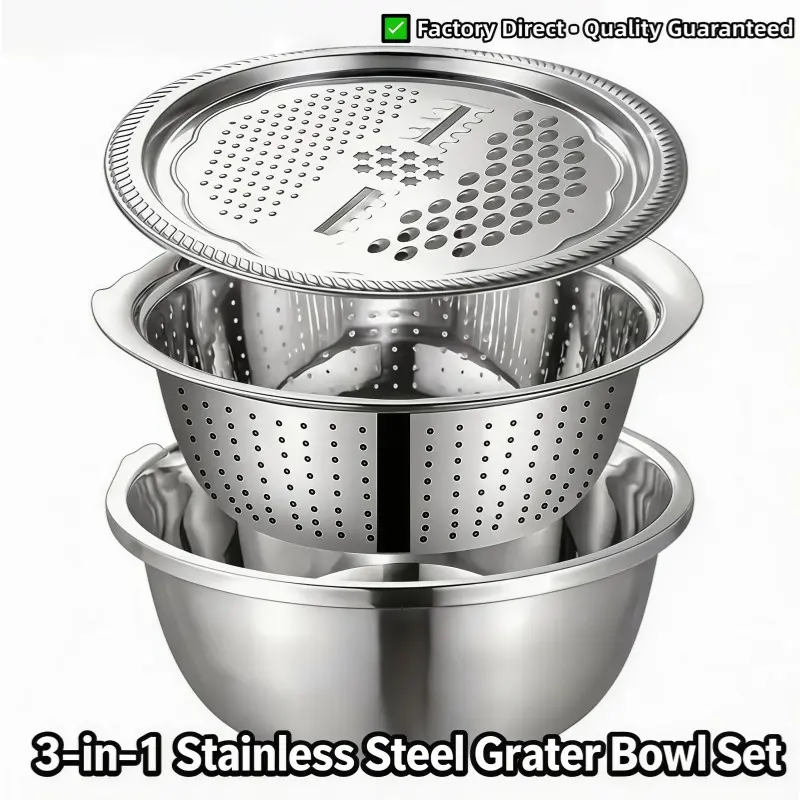 Slicer Rice 3-in-1 Vegetable Slicer Chopper, Rice Washing Vegetable Washing ...