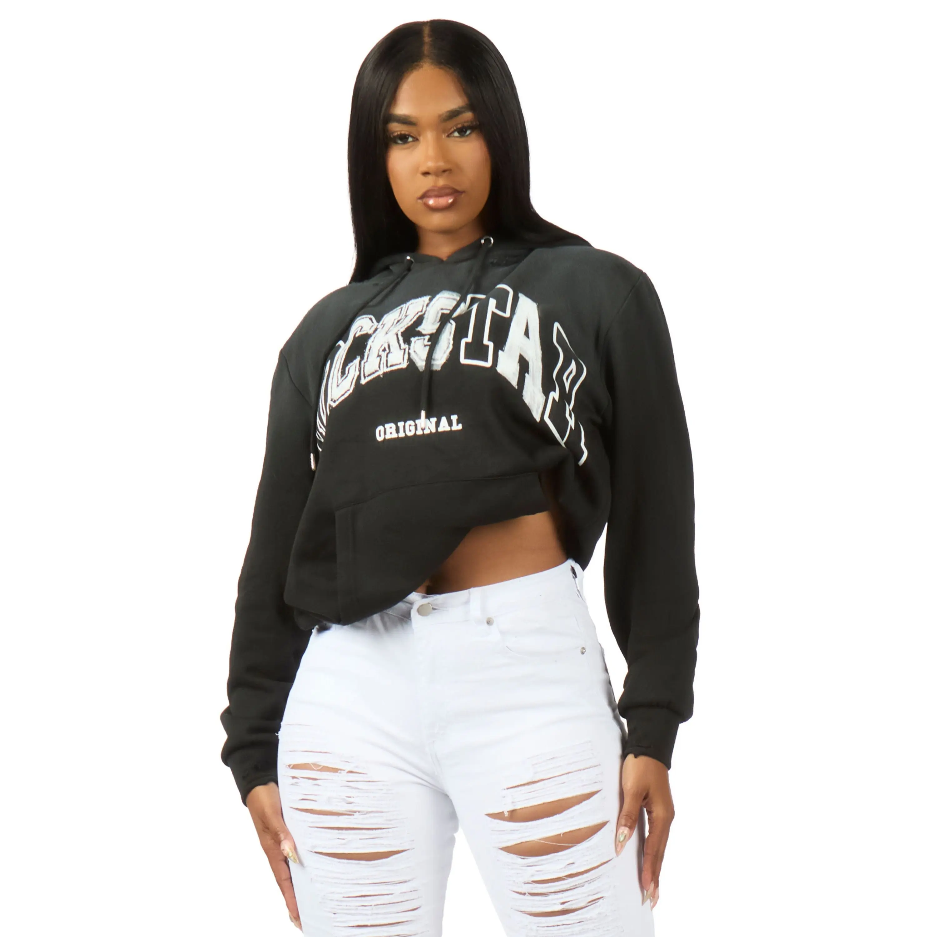 Danikia Black Graphic Hoodie