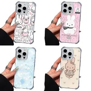 Cute Rabbit Kawaii M-Miffy Y2K Phone Case Suitable for IPhone 17 16 15 14 13 12 11 Pro Max Plus Air Protective Drop-proof Gift Unique Design