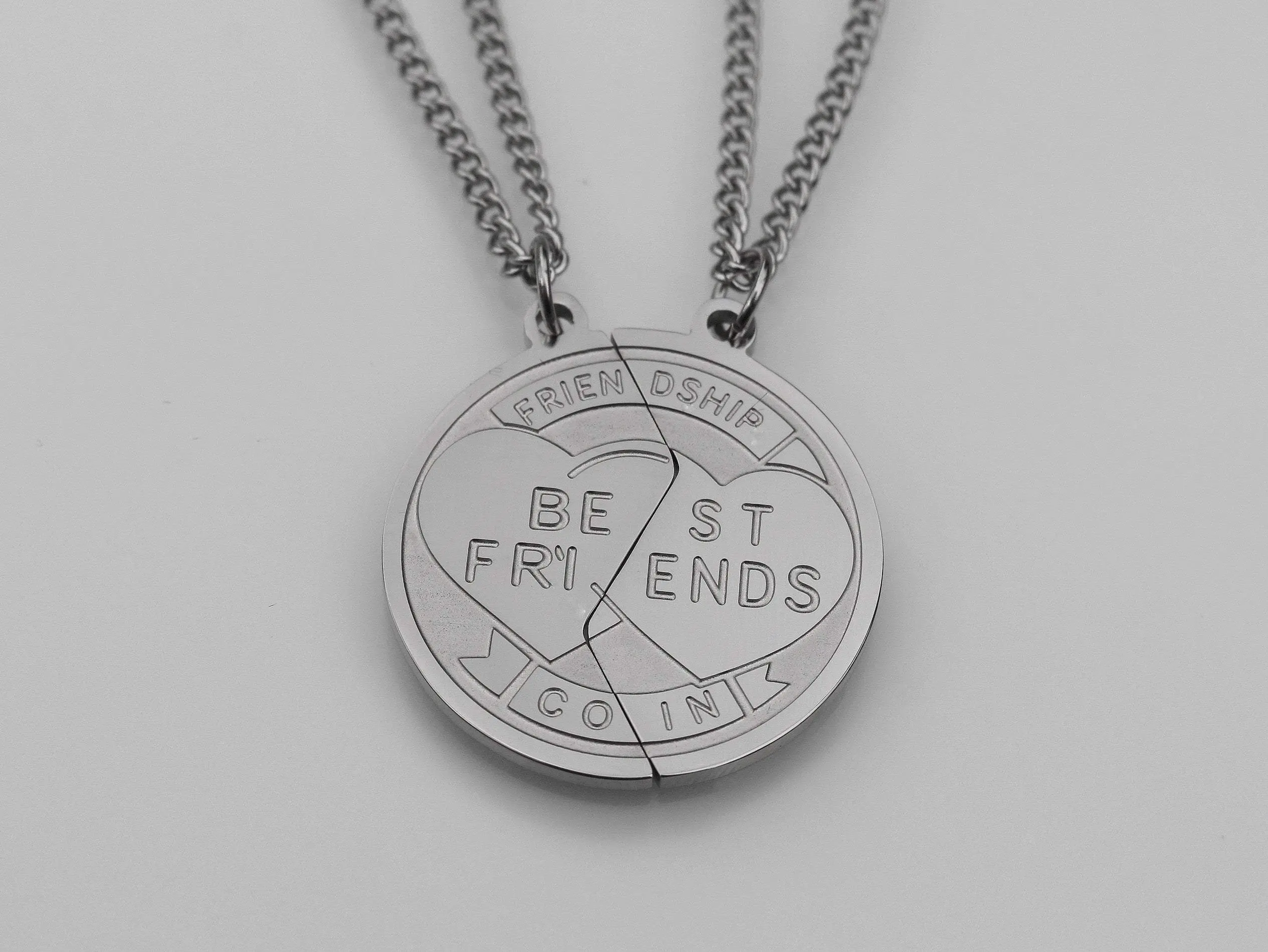 Best Friends Coin Necklace Set