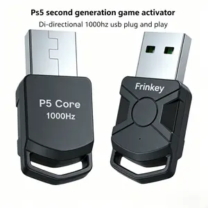 PS5 2nd Gen Game Activator |Frinkey PS5 Activator 1000Hz | Plug & Play Converter for Hitbox/ReaSnow/XIM | Bi-Directional 1000Hz, Plug & Play, Open-Source