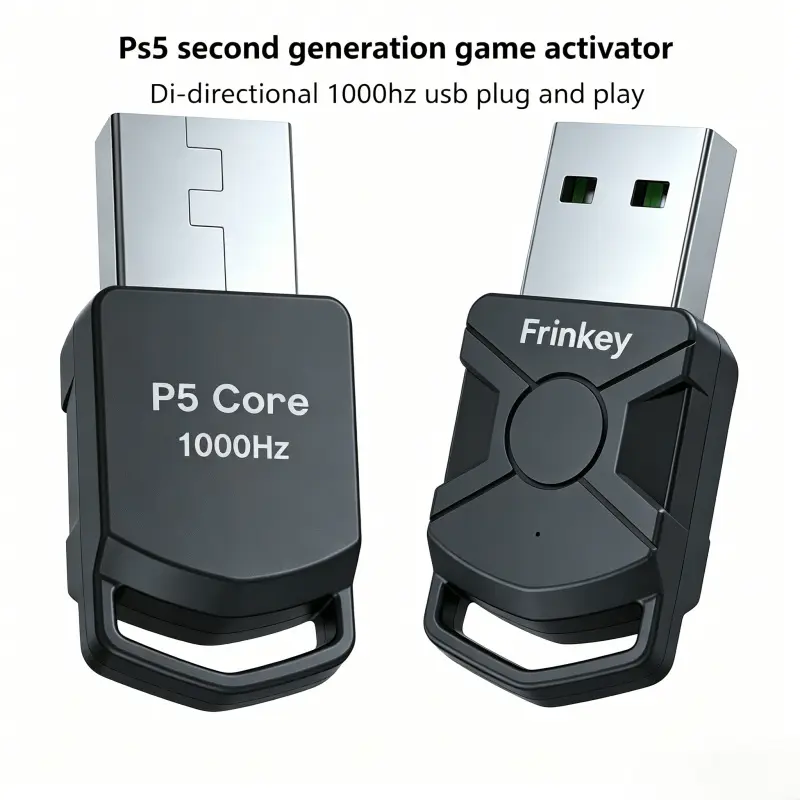 PS5 2nd Gen Game Activator |Frinkey PS5 Activator 1000Hz | Plug & Play Converter for Hitbox/ReaSnow/XIM | Bi-Directional 1000Hz, Plug & Play, Open-Source | Game Console Accessories, PlayStation Accessories