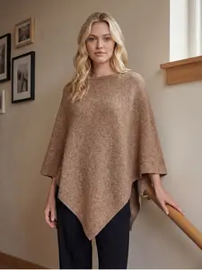 Elegant Fashion High-End Autumn Winter Loose Shawl, Casual Soft Shawl, Casual Comfort Plain Scarf, Suitable for Daily or Outdoor Wear, Windproof Warmth