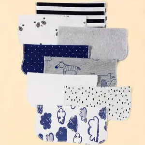 Ultra-Soft Baby Washcloths & Face Towels Set, Gentle on Sensitive Skin, Absorbent Polyester Blend, Cute Cloud & Panda Design