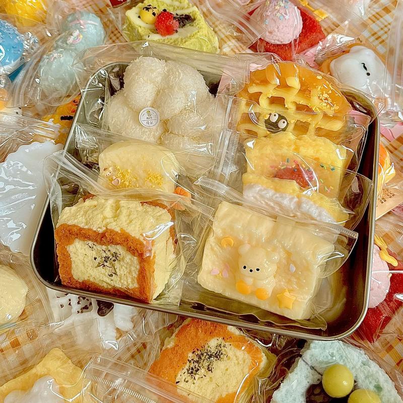 7-9 Pieces Squishy Toy Blind Box Viral Sensory Squishy Toy - Aesthetic & Satisfying Slow-Rise Putty with Mud-Like Feel | Cute Fidget Toy for Kids, Top Christmas Gift, Kawaii Squishies