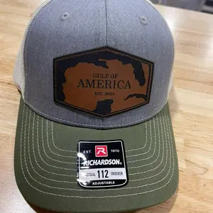 Gulf of America SnapBack Hat with Adjustable Fit, Adjustable Brim, and Logo Patch,