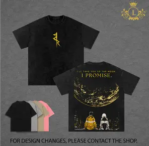 Cyberpunk Edgerunners David Martinez Lucy Vintage Washed T-Shirt, Cyberpunk 2077 Anime Graphic Tee, I'll Take You To The Moon Heavy Cotton Oversized Unisex Shirt