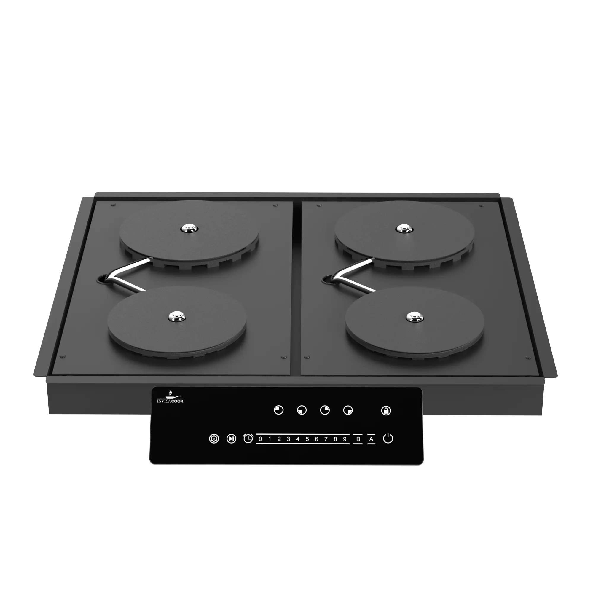 Invisacook 4-Burner 220V – Seamless Countertop Induction Cooktop