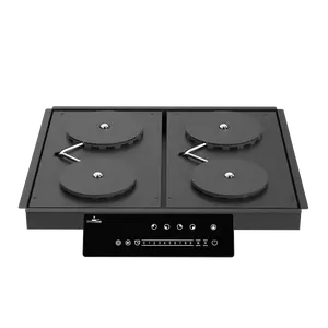 Invisacook 4-Burner 220V – Seamless Countertop Induction Cooktop