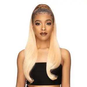 Janet Collection Human Hair Prime Unimix Ponytail Remy Illusion Pony Emerlad