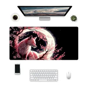 Mouse Pad Large Japanese Desk Mat XL Anime Gaming Keyboard Mat Non-Slip Rubber Base Big Extended Desk Protector for Home Office 31.5”x15.75”