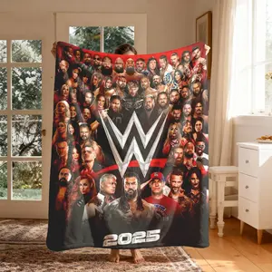 Wwe Theme, Large Size, Soft Lightweight Warm, Soft Warming Blanket, Perfect for Bed Sofa Office Camping Travel, Christmas Winter Gift