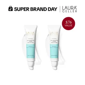 Laura Geller Spackle Skin Perfecting Primer Duos - Hydrating Formula with Aloe Vera & Vitamin E for Moisturizing and Nourishing Skin
