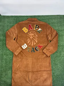 BAPE Black Japan Corduroy Brown Down Work Jacket Size Large