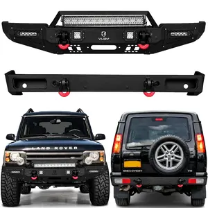 Vijay For 1999-2004 Land Rover Discovery 2 Steel Front/Rear Bumper W/ Winch Plate