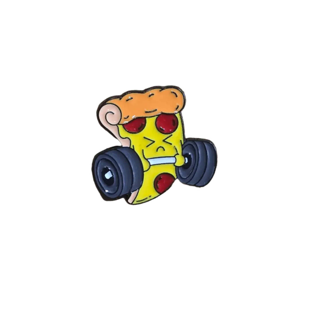 Workout Pizza Pin