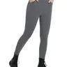 Baleaf Women's 25" Plush Fabric Seamless Fleece-Lined Leggings - 4 Pockets, Warmer Insulated Thermal Pants for Petite Workout, Cold Winter Outdoor Use