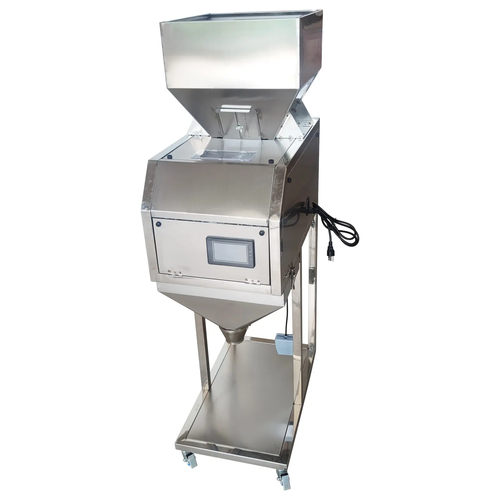 YOKOMA 10-5000g Large Capacity Digital Quantitative Dispenser 110V, Automatic Digital Weigh Filler for Powder & Granule Materials