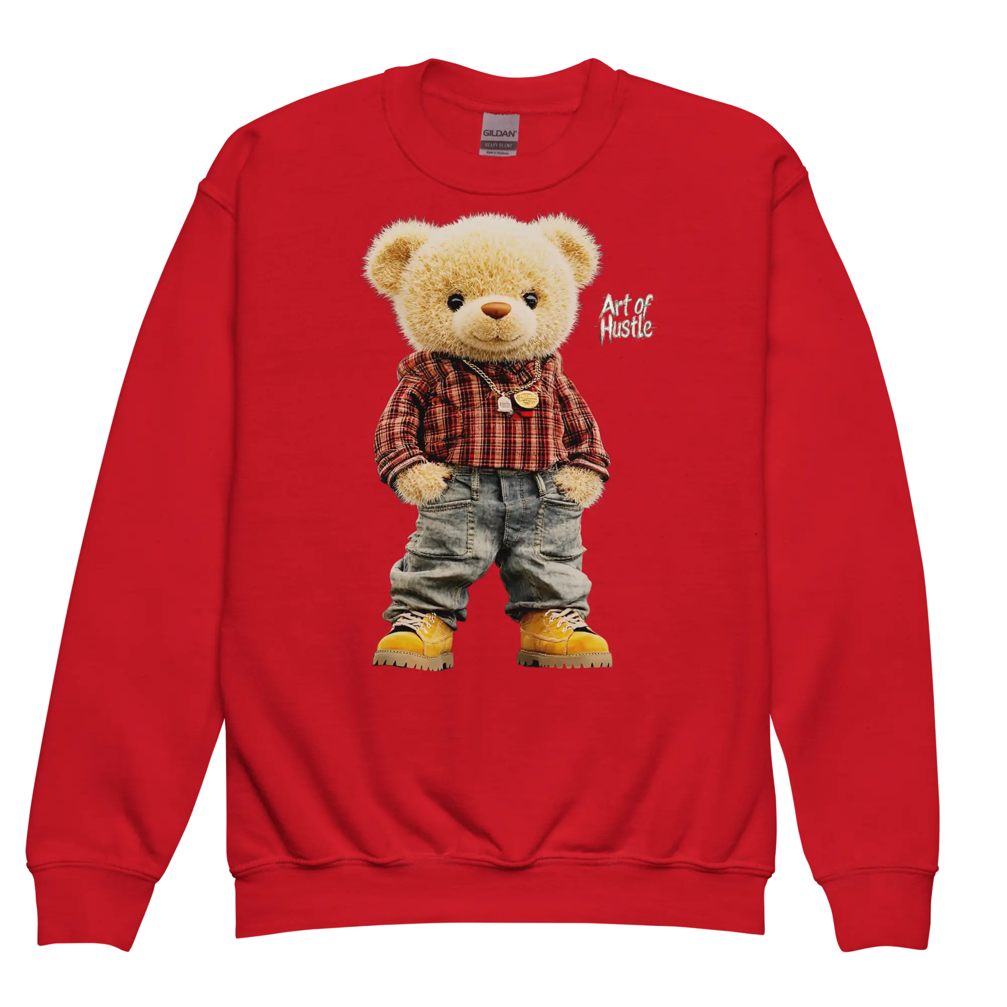 Youth Crewneck Sweatshirt - Soft Polyester Fabric