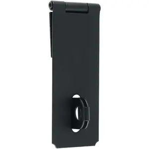 5 Inch SUS304 Stainless Steel Padlock Clasp Hasp Door Latch Gate Latches, Matte Black Lock for Doors Cabinet Wooden Case Drawer Window Barn Door Shed