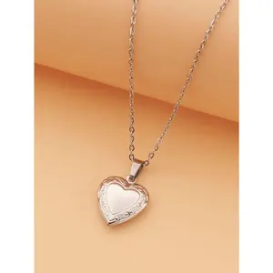 Open Locket Heart Pendant Necklace Valentines,Mom,Mother,Mother's Day,Gift