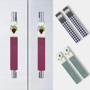 Refrigerator Door Handle Protector Cover, Dust Cover, Long Thickened Design, Dustproof Design, 2pcs Set, Ideal for Home Use, Durable and Easy Installation