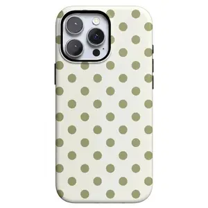 Green Polka Dot Casely iPhone Case | Minimal Protective Phone Cover