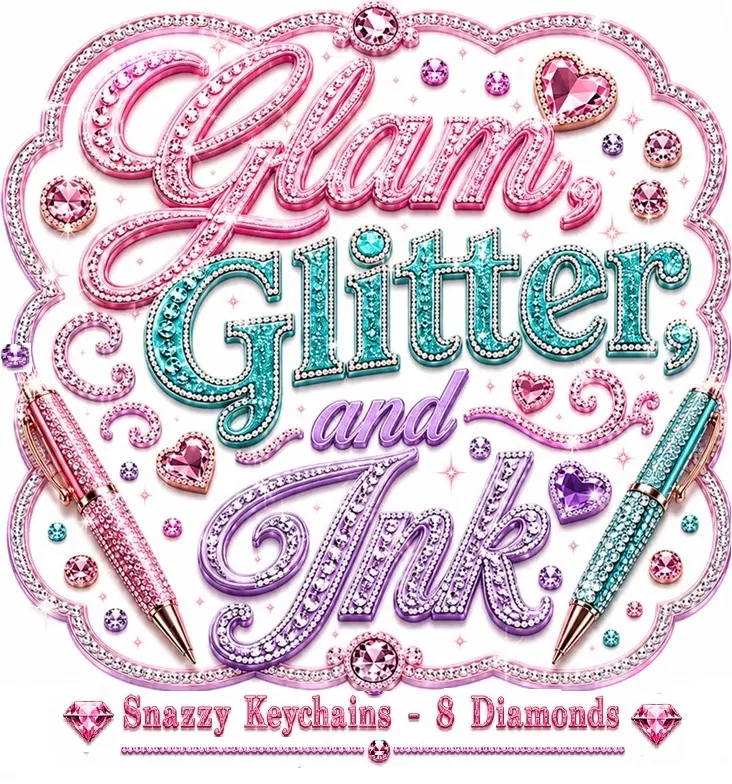 Glitzy Fashion Keychains - Stylish Fashion Accessory for Daily Use, Ideal for Elevating Everyday Items; Limited Stock Available