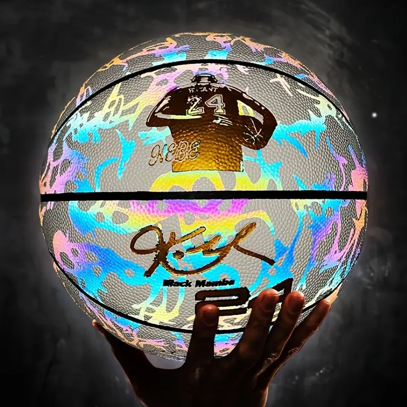 Reflective Basketball Ideal for Training and Games, Perfect Gift for Athletes, Enhances Visibility During Practices, Sports Ball, Ball Sports Equipment