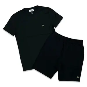 Men’s Pima Tee Black Short Set