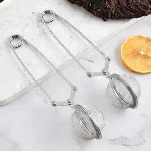 Stainless Steel Tea Infuser Ball Filter, High-Quality Mesh Strainer for Coffee Spices, Creative Kitchen Gadget, Tea Set Accessory, Tea Making Tool