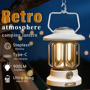 Rechargeable LED Hurricane Camping Lantern ，Hanging, Portable, camping Lights for Outdoor, Emergency, Power Outage, RV, Tent, Hiking & Home