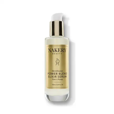 Nakery SkinInfusion Anti-Aging Serum Oil (Plump Bottle, 150ml) - Vitamin C, Hyaluronic Acid & Glycerin, Brightening, Firming, Long-Lasting Deep Hydration, Even Out Skin Tone & Texture, Antioxidant for All Skin Types