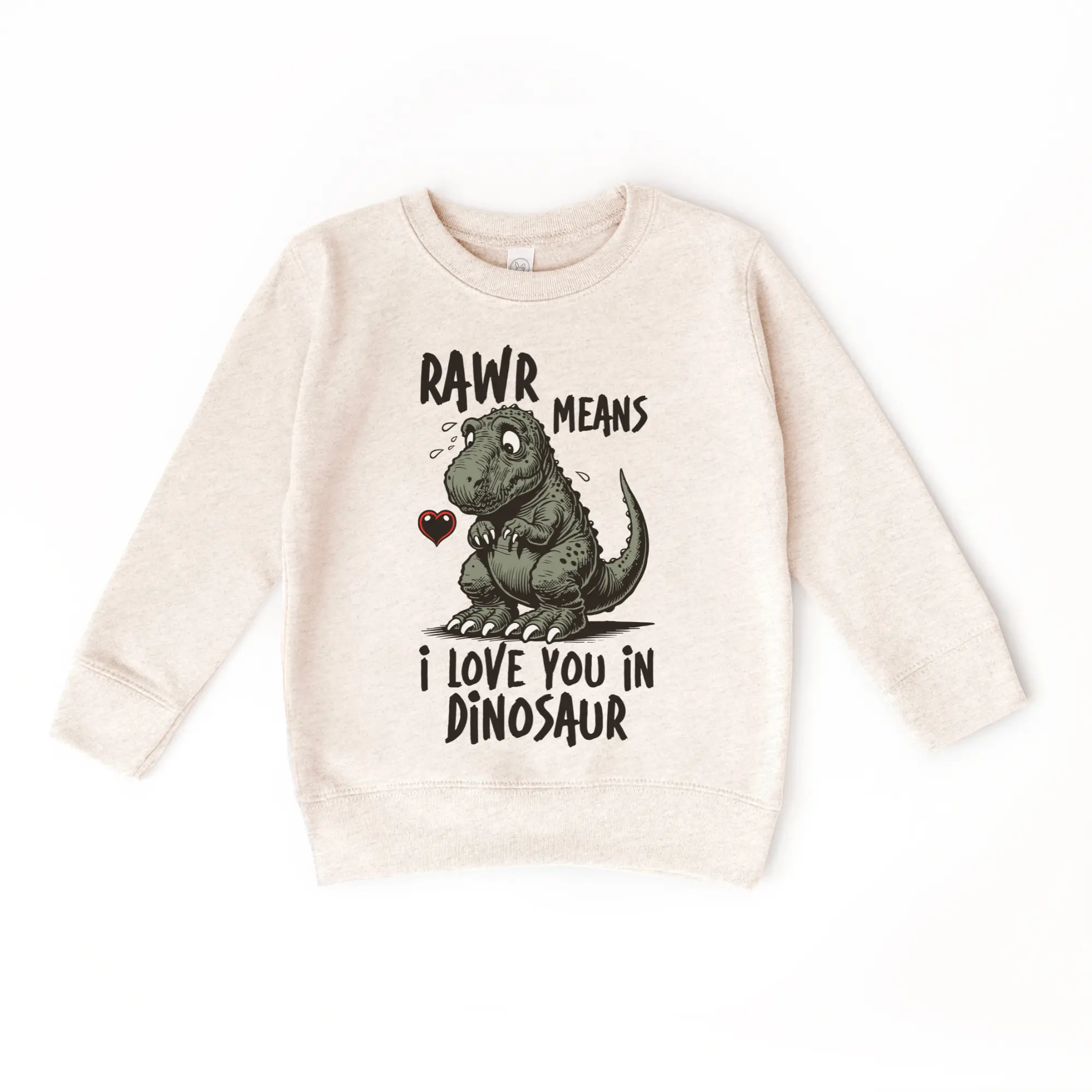 Rawr means I love you in Dinosaur Sweater